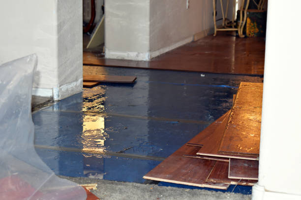 Professional Emergency Water Damage Restoration technician working in Lebanon, OR